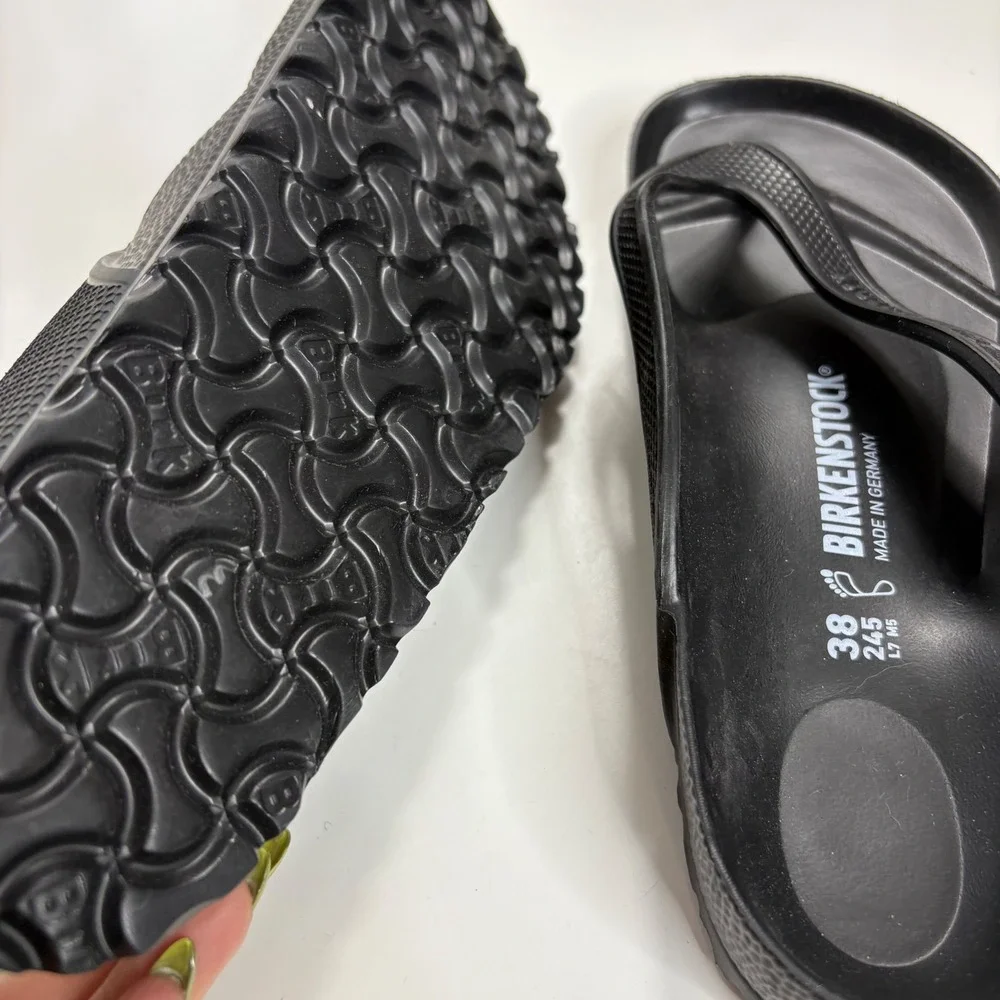 Birkenstock Gizeh EVA Black Waterproof Thong Sandals Womens 38 L7 M5